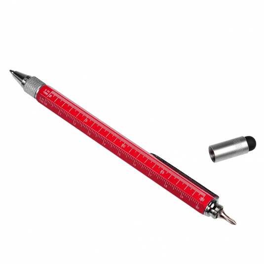 Red Multi Task Tool Pen