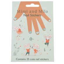 Load image into Gallery viewer, Mimi And Milo Mouse Nail Stickers
