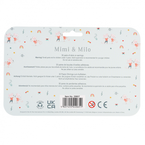 Mimi And Milo Mouse Stick On Earrings