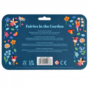Fairies In The Garden Stick On Earrings