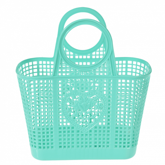 Aqua Amelie Basket Bag