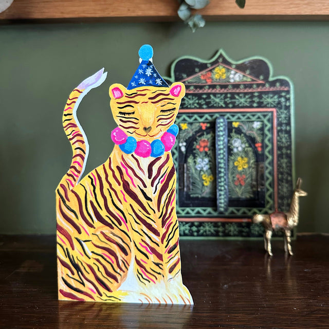 Party Tiger Greetings Card