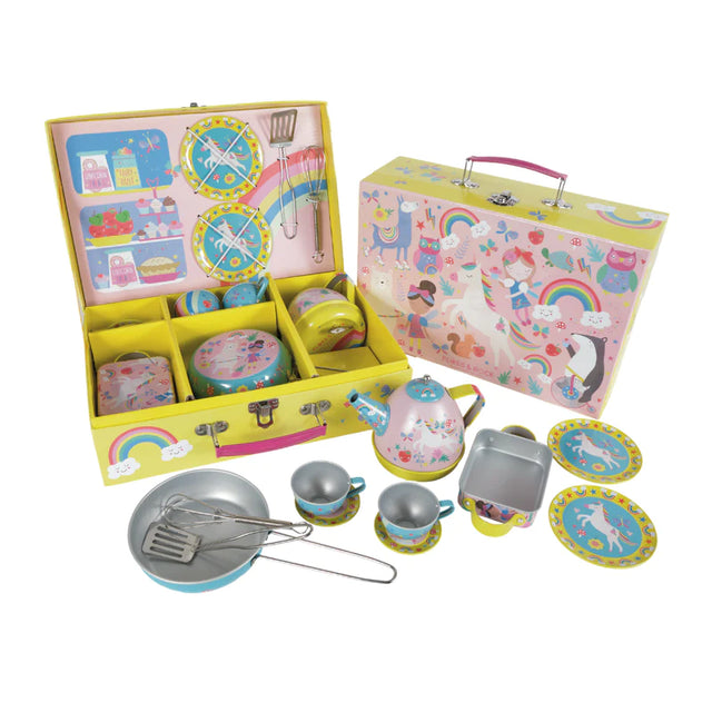 Musical 12 Piece Tin Kitchen Set