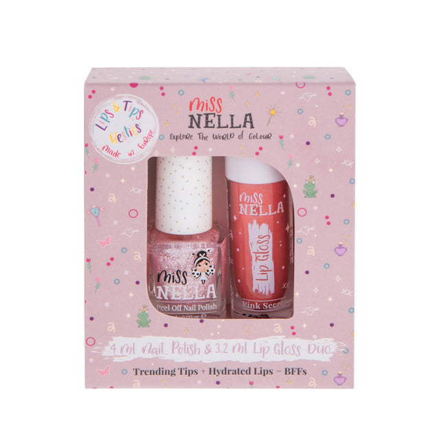 Besties Duo Pink Nail Polish & Lip Gloss Set