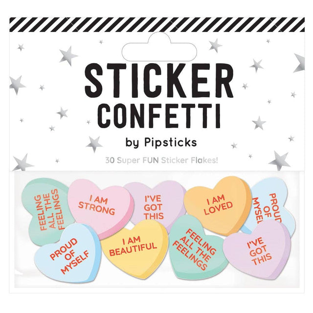 Love Heart Sticker Confetti
