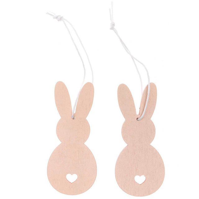 Powder Pink Rabbit Wooden Tags