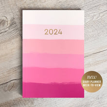 Load image into Gallery viewer, Pink Stripe 2024 Planner