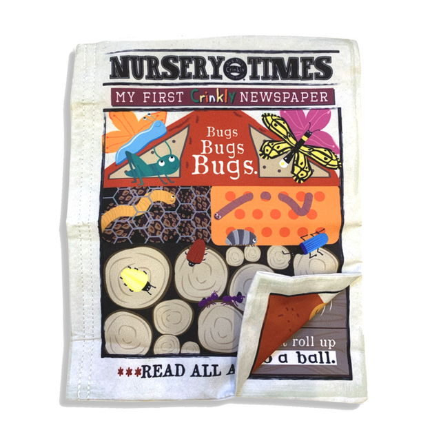Nursery Times Crinkly Newspaper - Bugs