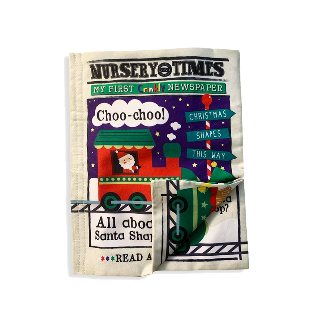 Nursery Times Crinkly Newspaper - Xmas Shapes