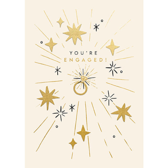 You're Engaged Celestial Card