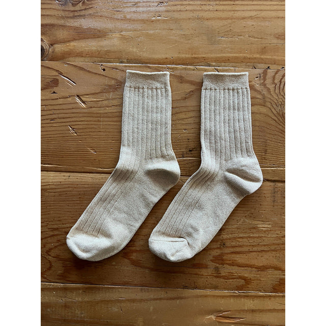 Her Socks - Champagne Glitter