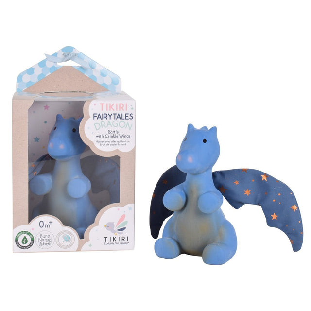 Fairy Tale Midnight Dragon Baby Rattle Toy
