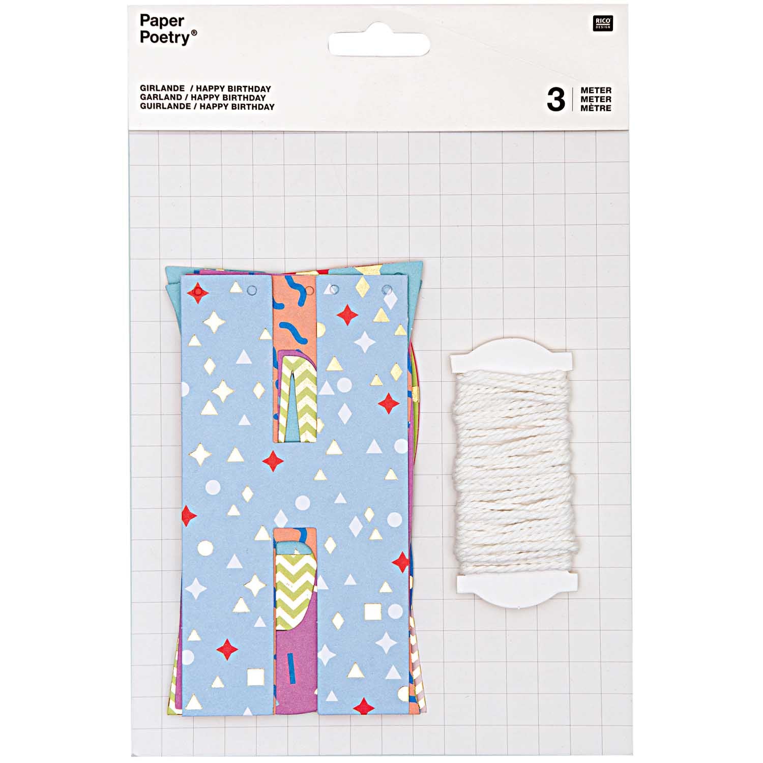 Happy Birthday Bright Garland