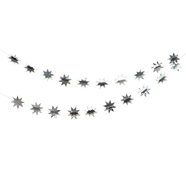 Mini Silver Star Garland