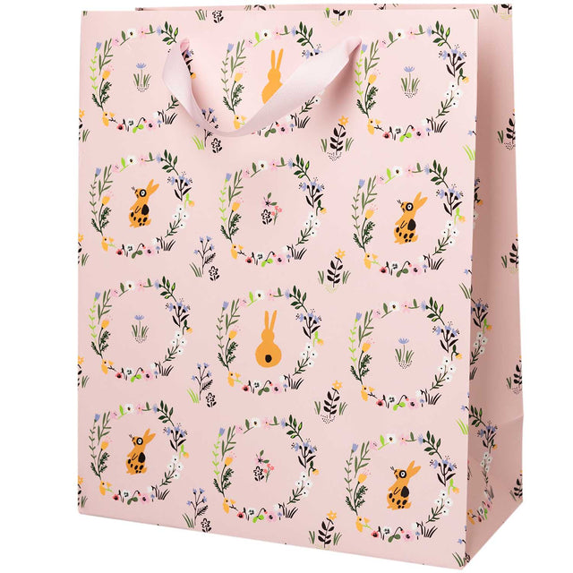 Large Bunny Wreath Gift Bag