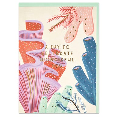 Wonderful You Coral Card
