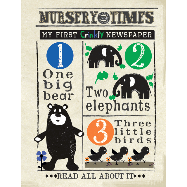 Nursery Times Crinkly Newspaper - Counting Creatures