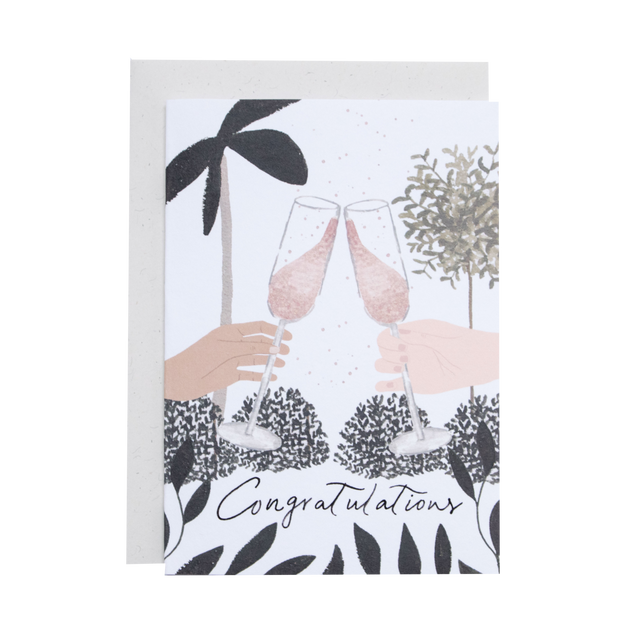 Congratulations Pop The Bubbly Card