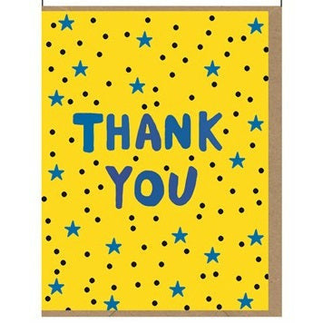 Pack of Thank You Neon Yellow Cards