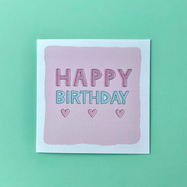 Pastel Happy Birthday Card