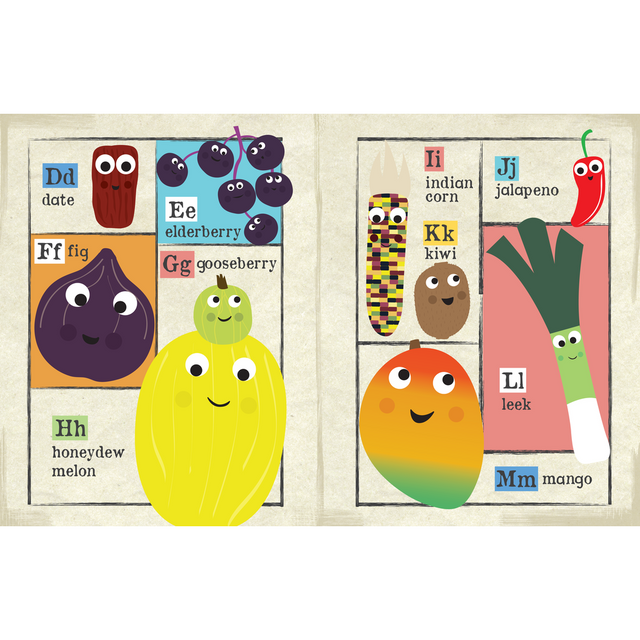 Nursery Times Crinkly Newspaper - Fruit And Veg Alphabet