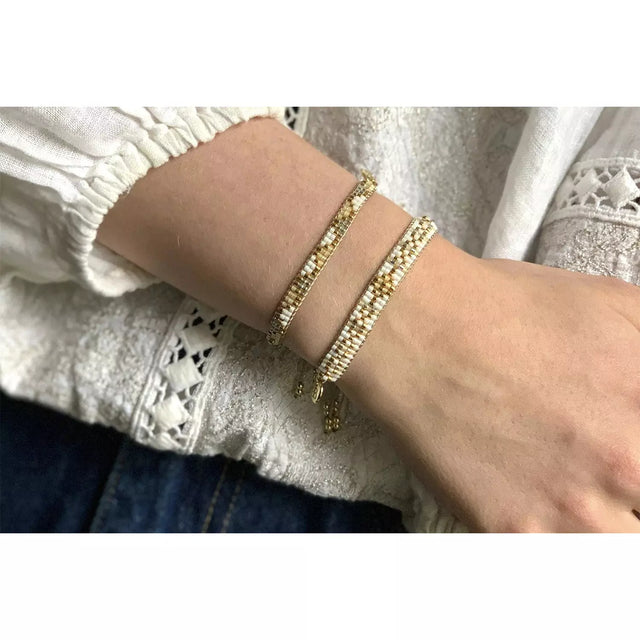 Matira Gold Beaded Friendship Bracelet