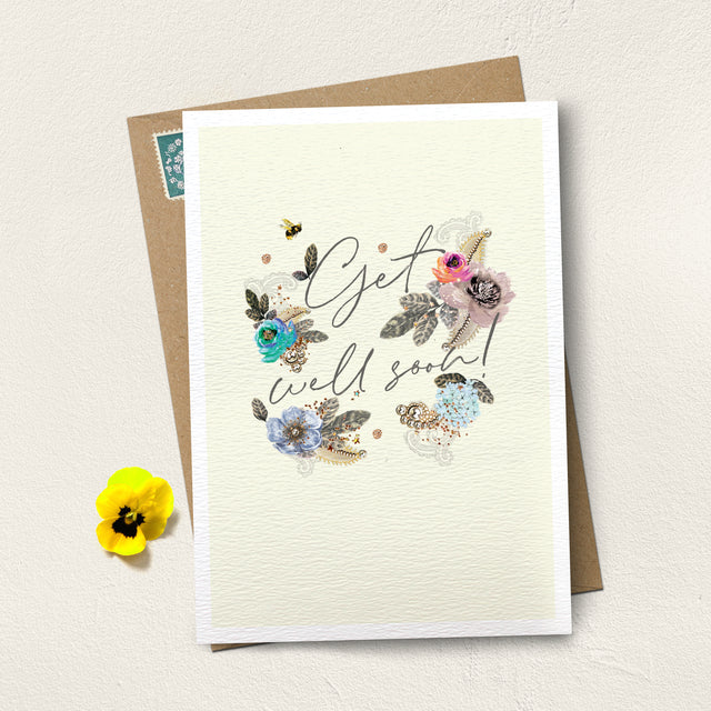 Get Well Soon Pastel Floral Card