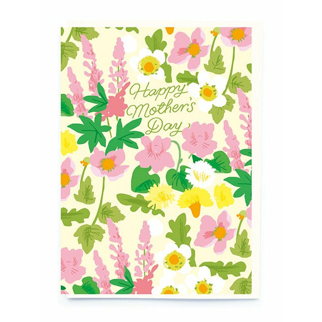 Happy Mother's Day All Over Floral Card
