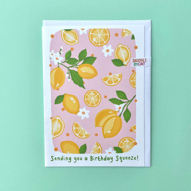 Birthday Squeeze Lemon Card