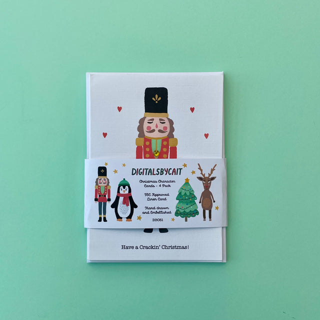 Christmas Character Cards - 4 Pack