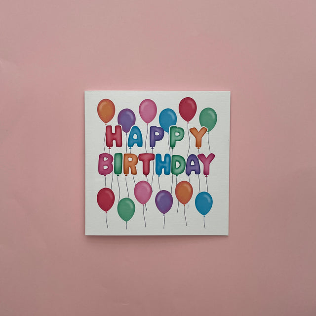 Birthday Balloons Card