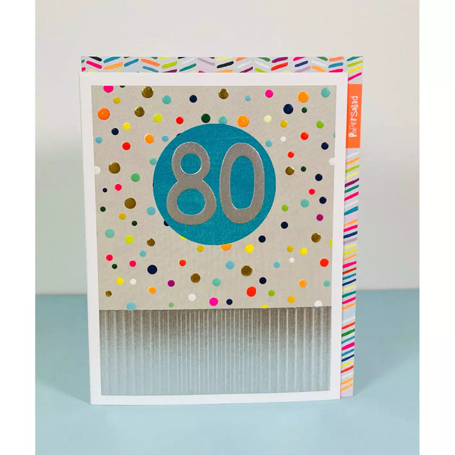 Age 80 Textured Card