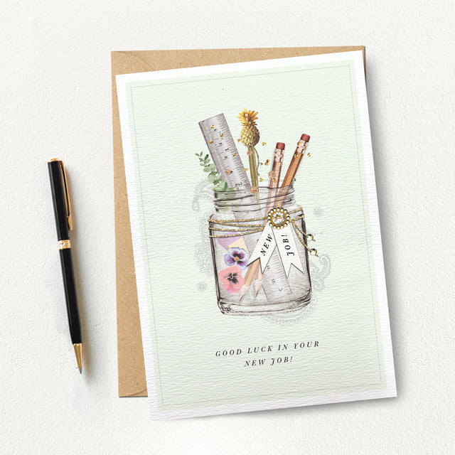 New Job Jar Card