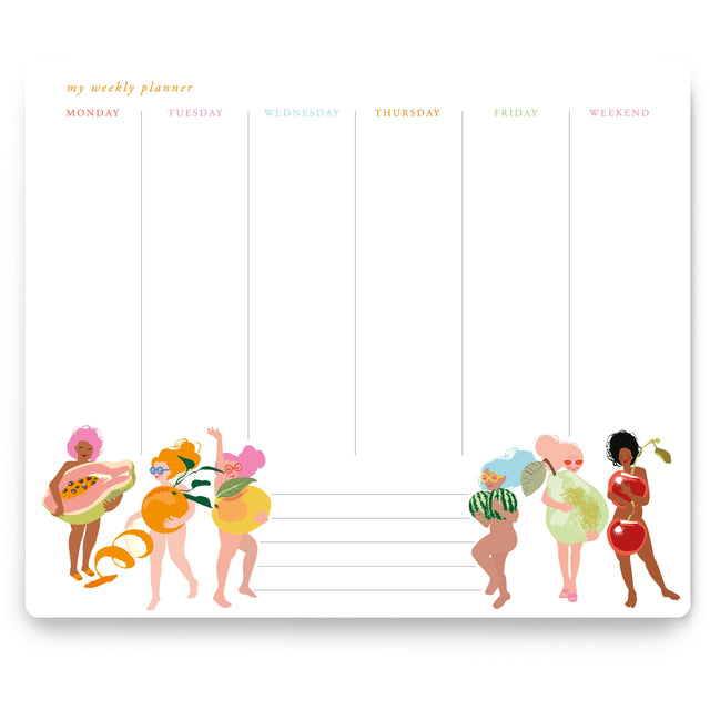 Fruit Nudies Weekly Planner
