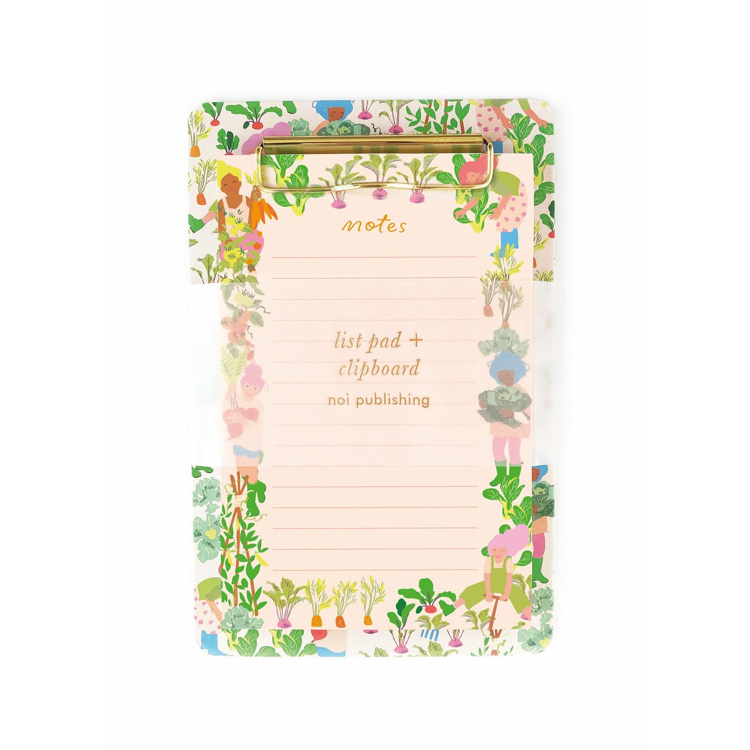 Gardener's Vegetable Clipboard Pad