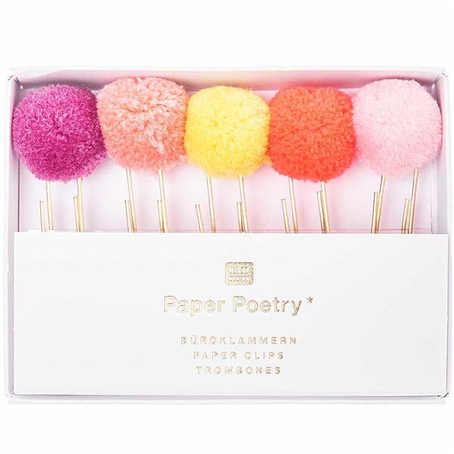 Pom Pom Paper Clips