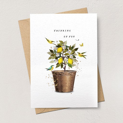 Thinking Of You Lemon Tree Card