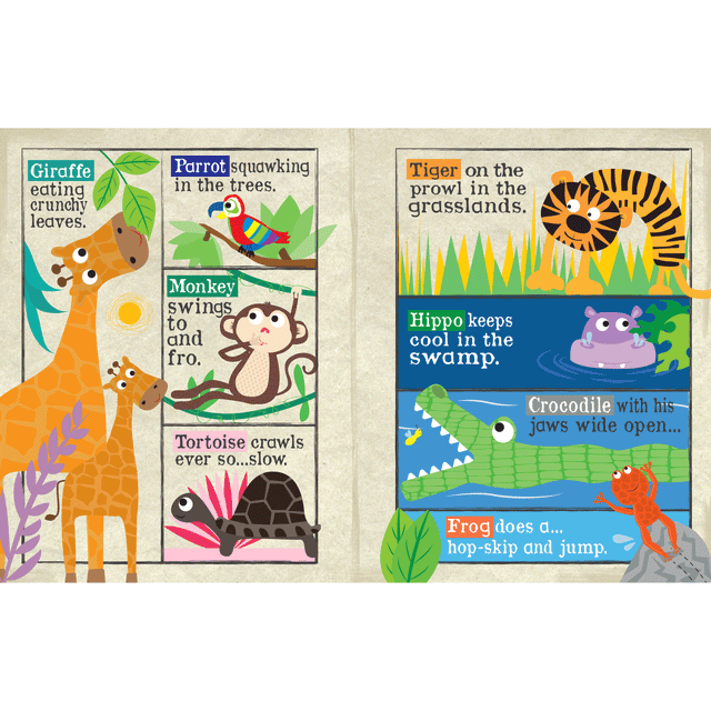 Nursery Times Crinkly Newspaper - Safari Animals