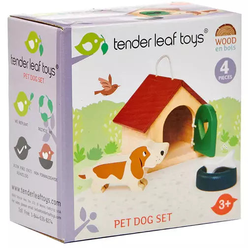 Wooden Pet Dog Set