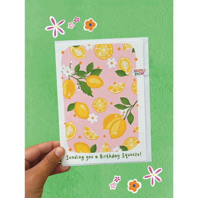 Birthday Squeeze Lemon Card