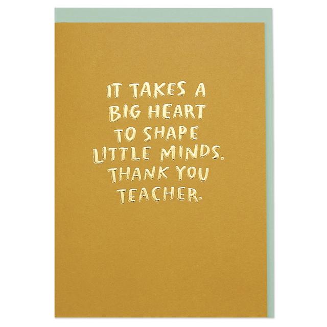 It Takes A Big Heart Teacher Card