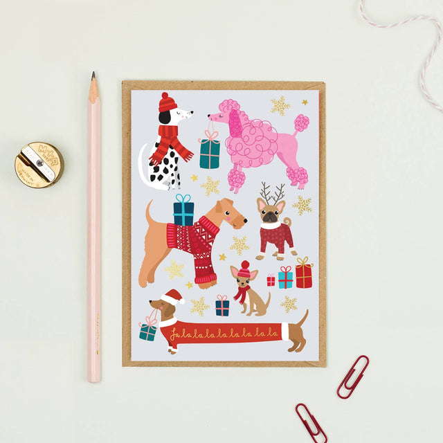 Christmas Dogs Holiday Card
