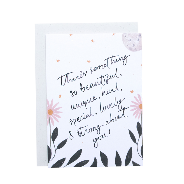 There's Something Greeting Card
