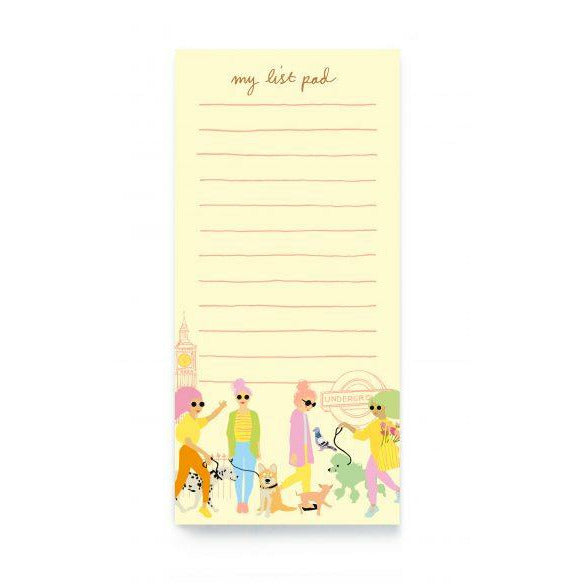 Dog Walkers Magnetic List Pad