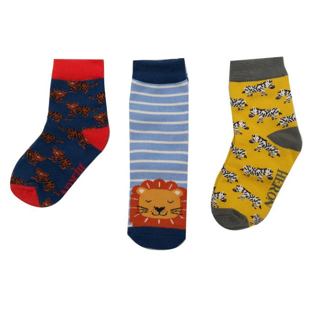 Gift Box Safari Bamboo Socks - Age 2-3 Years