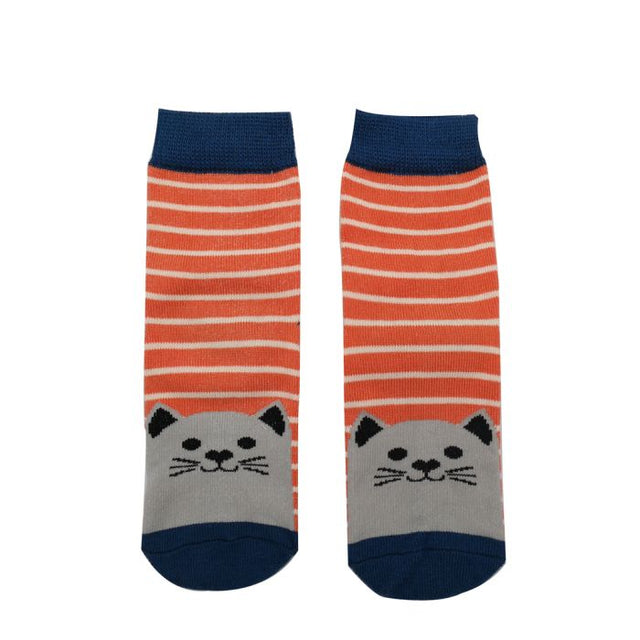 Gift Box Cat And Dogs Bamboo Socks - Age 2-3 Years