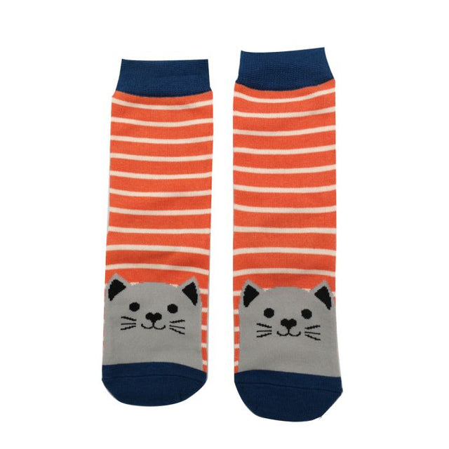 Gift Box Cat And Dogs Bamboo Socks - Age 4-6 Years