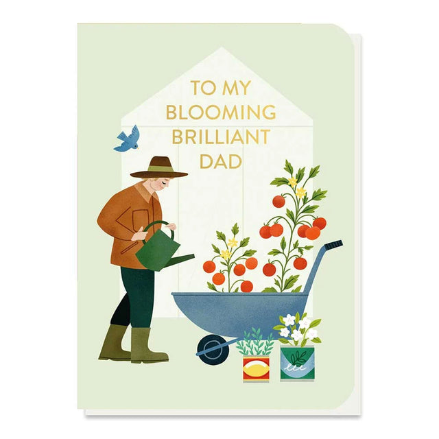 Blooming Brilliant Dad Tomato Seed Sticks Card