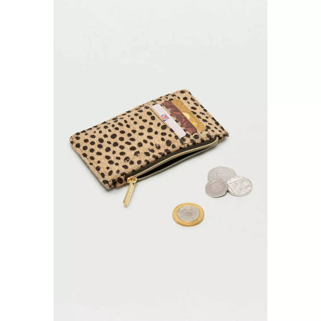 Cheetah Textured Card Purse