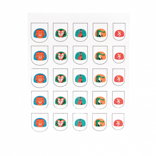 Colourful Creatures Nail Stickers